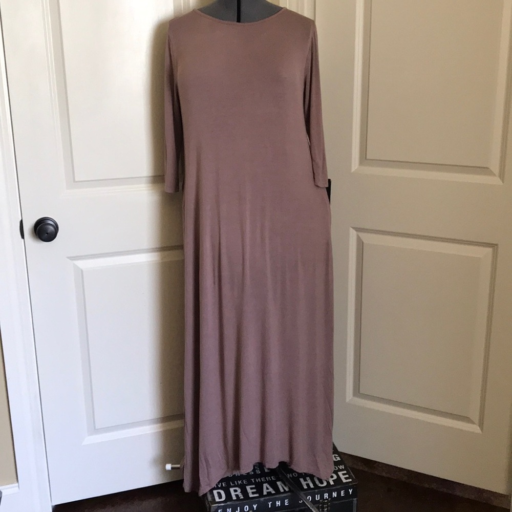 Mauve maxi dress